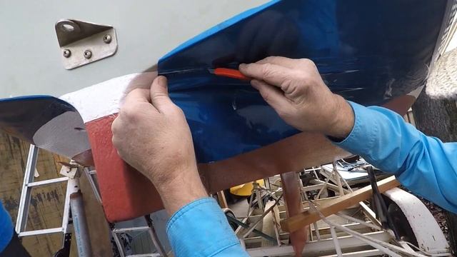 Boat Flipper Finishing the Vinyl Wrap on the Catalina Restoration Project смотреть онлайн