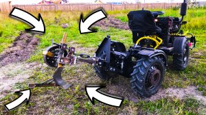 Плуг на МОТОМИНИТРАКТОР