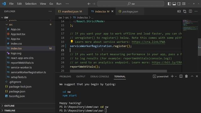 【PWA】create-react-app with PWA template смотреть онлайн