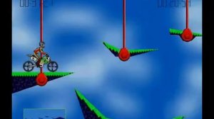 Прохождение Elastomania - 12 карта - Islands in the Sky