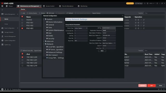 Configuración del módulo DS-KD-DIS (Hikvision), con tres pantallas смотреть онлайн