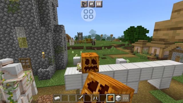 строю супер сильную деревню в майнкрафте