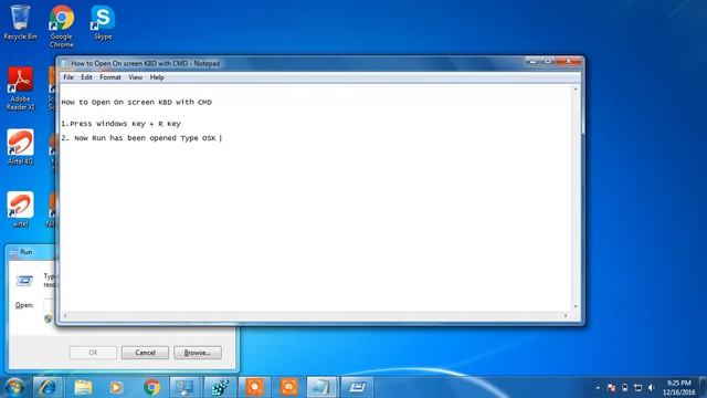 How to Open On screen Keyboard with CMD in windows 7 смотреть онлайн
