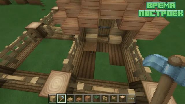 МАЙНКРАФТ: ВРЕМЯ ПОСТРОЕК. КАК ПОСТРОИТЬ УДОБНЫЙ ФЕРМЕРСКИЙ ДОМИК??? МАЙНКРАФТ ВИДЕО. смотреть онлайн