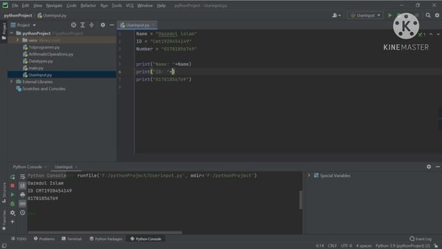 Python Tutorial Bangla 9: Getting user input. смотреть онлайн