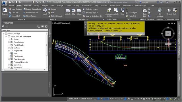 AutoCAD Civil 3D 2015 Tutorial | The Civil 3D Ribbon смотреть онлайн