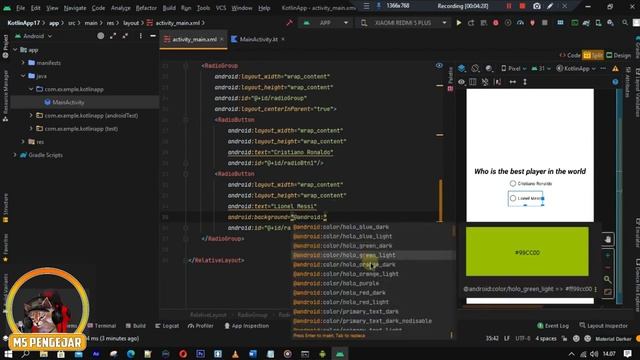 How to use Radio Button in Android Studio Kotlin | Terbaru 2023 смотреть онлайн