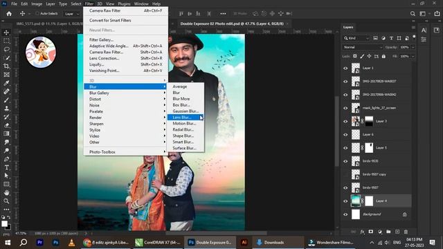 Double Exposure Photoshop Tutorial For Beginners||Double Exposure Editing||Photoshop cc2023 смотреть онлайн