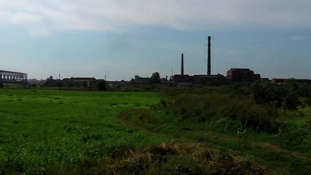 Sovetsk town, Kaliningrad Oblast over river Neman, Lithuania boundary смотреть онлайн