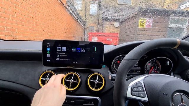 Mercedes AMG CLA Stereo Upgrade 10.5" HD Apple CarPlay Android Auto Phone Mirroring & Reverse Camer смотреть онлайн