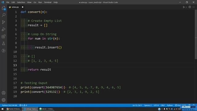 [Arabic] Problems Solving With Python - Number To Reversed List смотреть онлайн