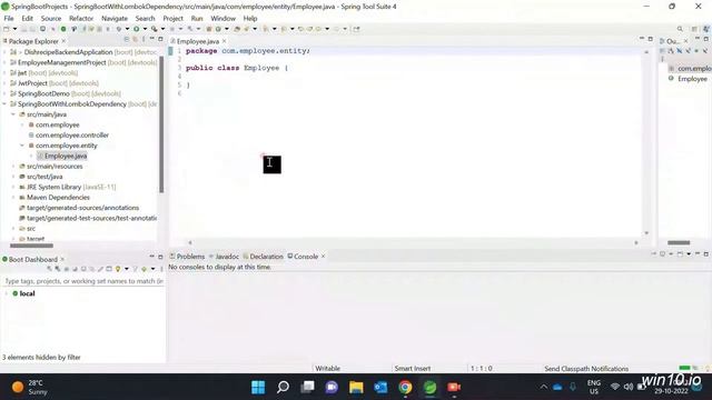 Spring Boot with Lombok Dependency advantage// Easy Learning Channel смотреть онлайн