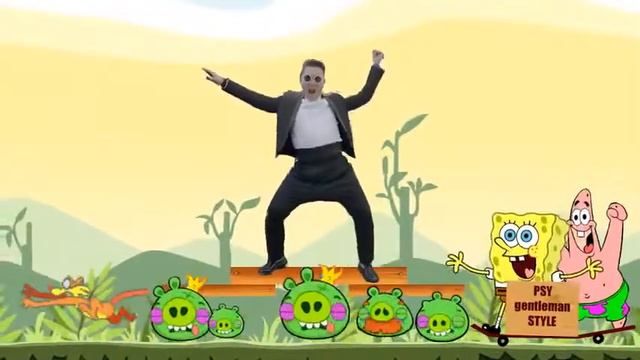 PSY Gentleman Vs Gangnam Style Angry Birds смотреть онлайн