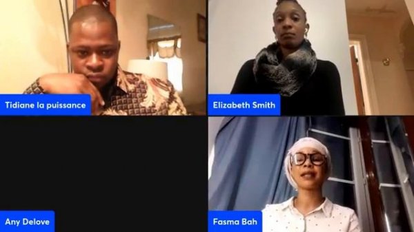 Un débat politique entre Tidiane, Any De Love, Fasma Bah et Kèbè La Forestière.