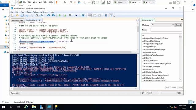 How To Run a SQL Query On Multiple SQL Servers Using Powershell смотреть онлайн