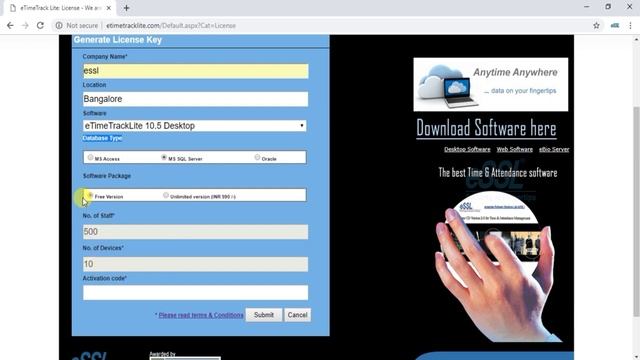 How to get eSSL eTimeTracklite License Key? смотреть онлайн