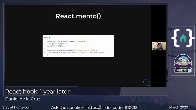[StayAtHomeConf] Daniel de la Cruz - React Hooks: 1 year later смотреть онлайн