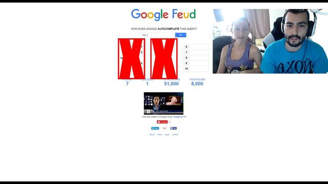 Забавни игри: "Google Feud" Болни мозъци :D смотреть онлайн