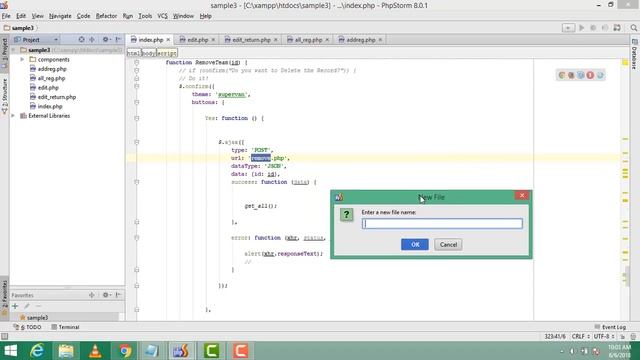 Crud System Using Ajax jQuery PHP MySQL part 7 смотреть онлайн