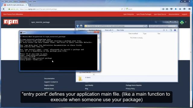 npm Tutorial - Part 2: Create Your First Package смотреть онлайн