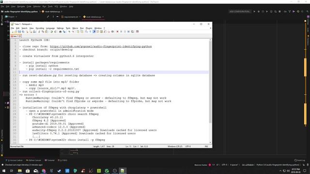 How to create your own Shazam (audio recognition) with Python in Windows10 смотреть онлайн