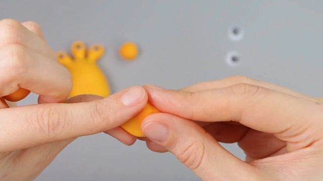 Легкий пластилин ТМ МиниМо с набором глазок, жёлтый смотреть онлайн