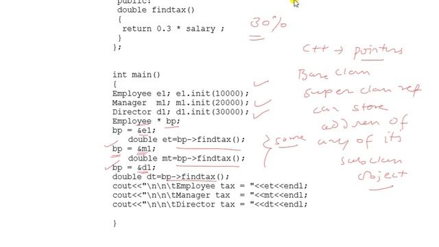 C++ Run Time Polymorphism смотреть онлайн