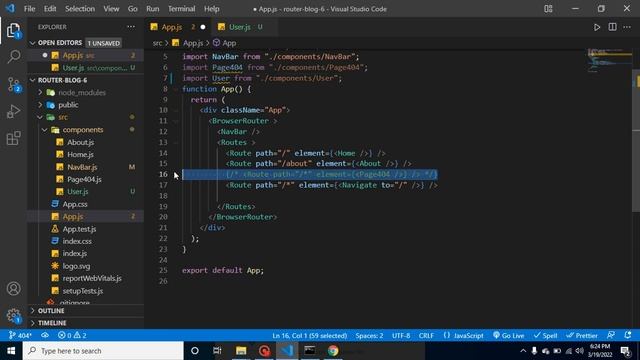 React Router v6 tutorial in Hindi #4 dynamic Routing with params смотреть онлайн