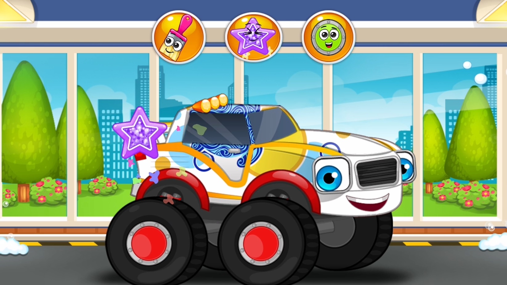 Автомойка - монстр грузовик | Мультфильм Машинки для детей смотреть онлайн