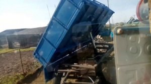 В делянку на мтз 52. Испытываем прицеп 2 птс 4.