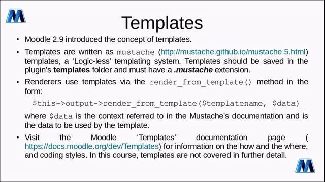 Moodle development - Moodle Output смотреть онлайн