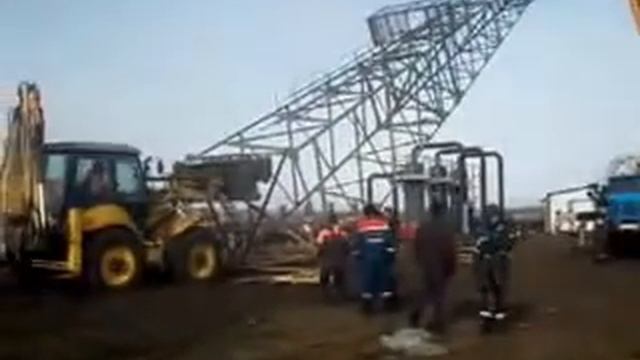 монтаж опоры линии электропередач смотреть онлайн