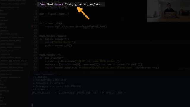 Step 11 - Flask's before_request callback смотреть онлайн
