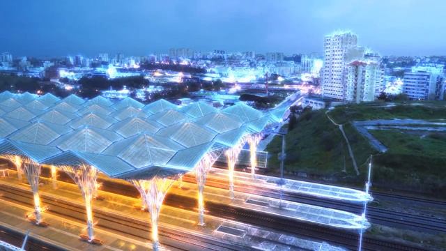 Lissabon - Bahnhof Oriente - Estação do Oriente - Gare do Oriente смотреть онлайн