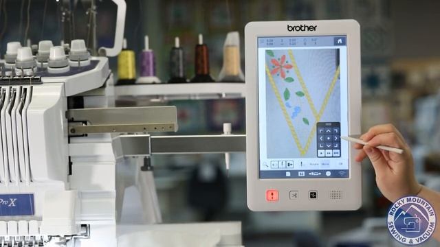 Brother Entrepreneur Pro X PR1055X 10 Needle embroidery machine смотреть онлайн