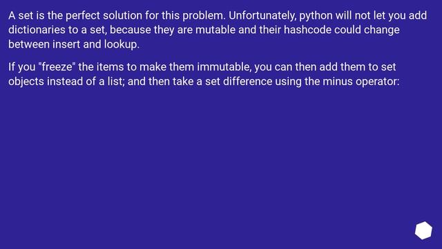 Finding difference between two list of dictionary in Python смотреть онлайн