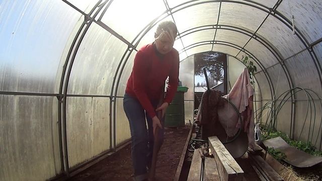 С саженцами наперевес Еду на дачу Готовлю теплицу под рассаду смотреть онлайн