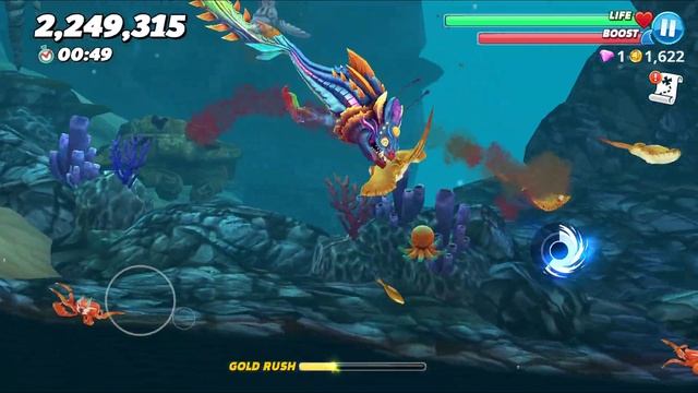 Hungry Shark World - Cosmic Alan vs Colossal Squid Boss Battle - All Sharks Unlocked Gameplay смотреть онлайн