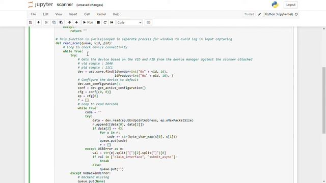 Scanner output from USB using Python PYUSB - Pvlin смотреть онлайн