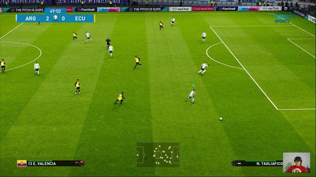 PES 2021 - ARGENTINA vs ECUADOR - Copa America 2021 - Match eFootball Gameplay PC смотреть онлайн