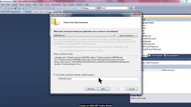 Create an Entity Model from SQL Server database смотреть онлайн