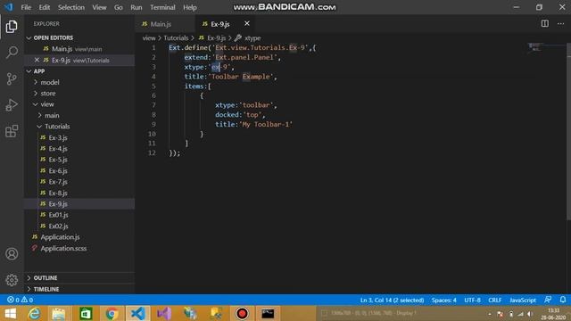 (#9) How to use Toolbar in ExtJs смотреть онлайн