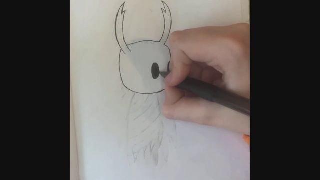 Рисую онлайн. Мой герой - маленький рыцарь из игры Hollow Knight. Drawing online Hollow Knight смотреть онлайн