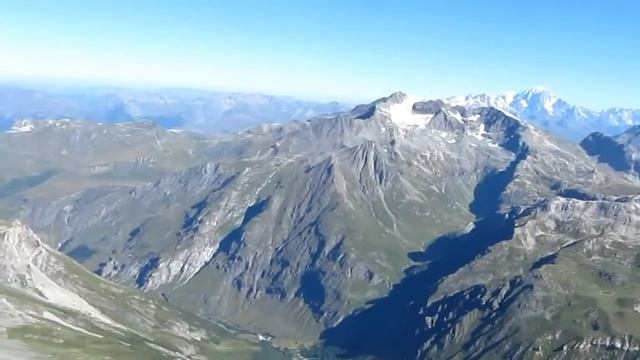 Pointe de la grande Glière 3392 m vue panoramique du sommet Vanoise Savoie Alpes hd720 смотреть онлайн