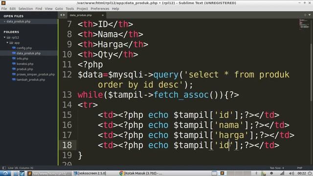 Cara tampil, view data MySQL PHP смотреть онлайн