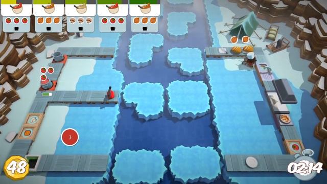 Overcooked уровень 6-3 прохождение на 3 звезды 2 игрока смотреть онлайн