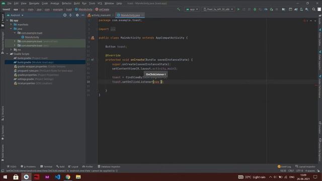 Toast in Android studio using toasty library - Android Studio Tutorial смотреть онлайн