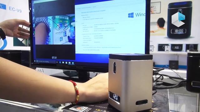 EC V6W Intel mini PC with fan смотреть онлайн