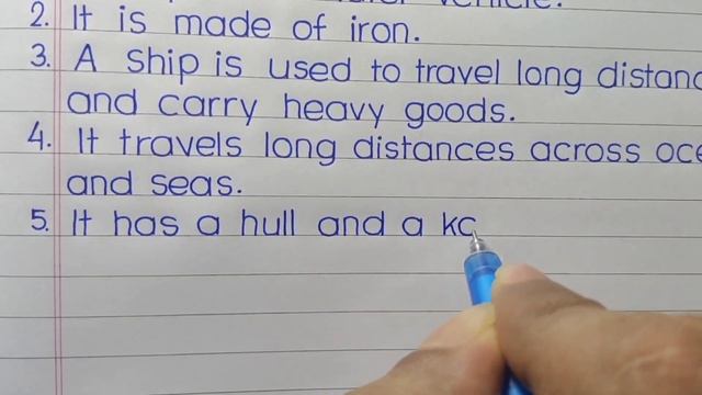10 lines on ship in english || Write a paragraph on ship || смотреть онлайн