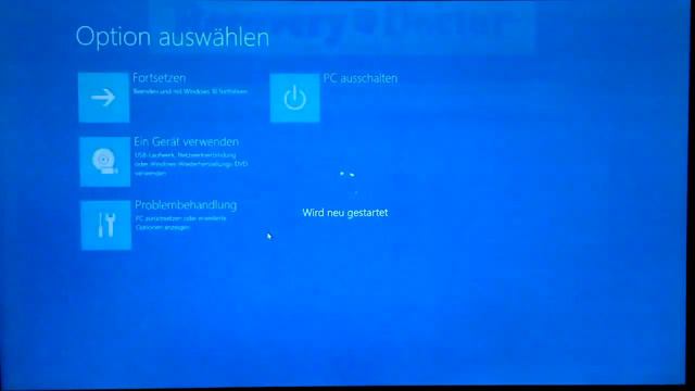 Wiederherstellung aus dem WinRE-BootMenü смотреть онлайн